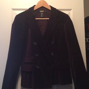 DKNY velour blazer
